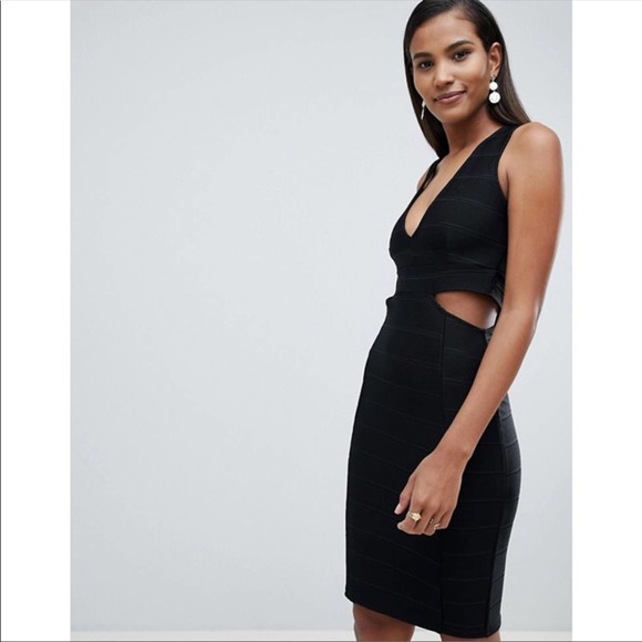 Miss Selfridge Dresses & Skirts - NWT Miss selfridge black cut out banded dress